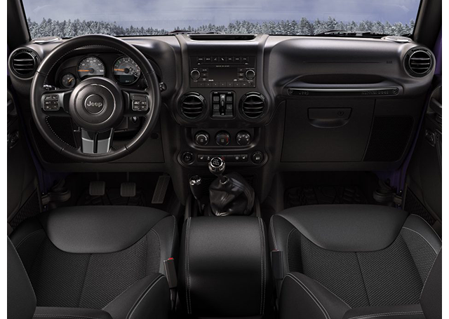 2017 Jeep Wrangler Winter Dashboard